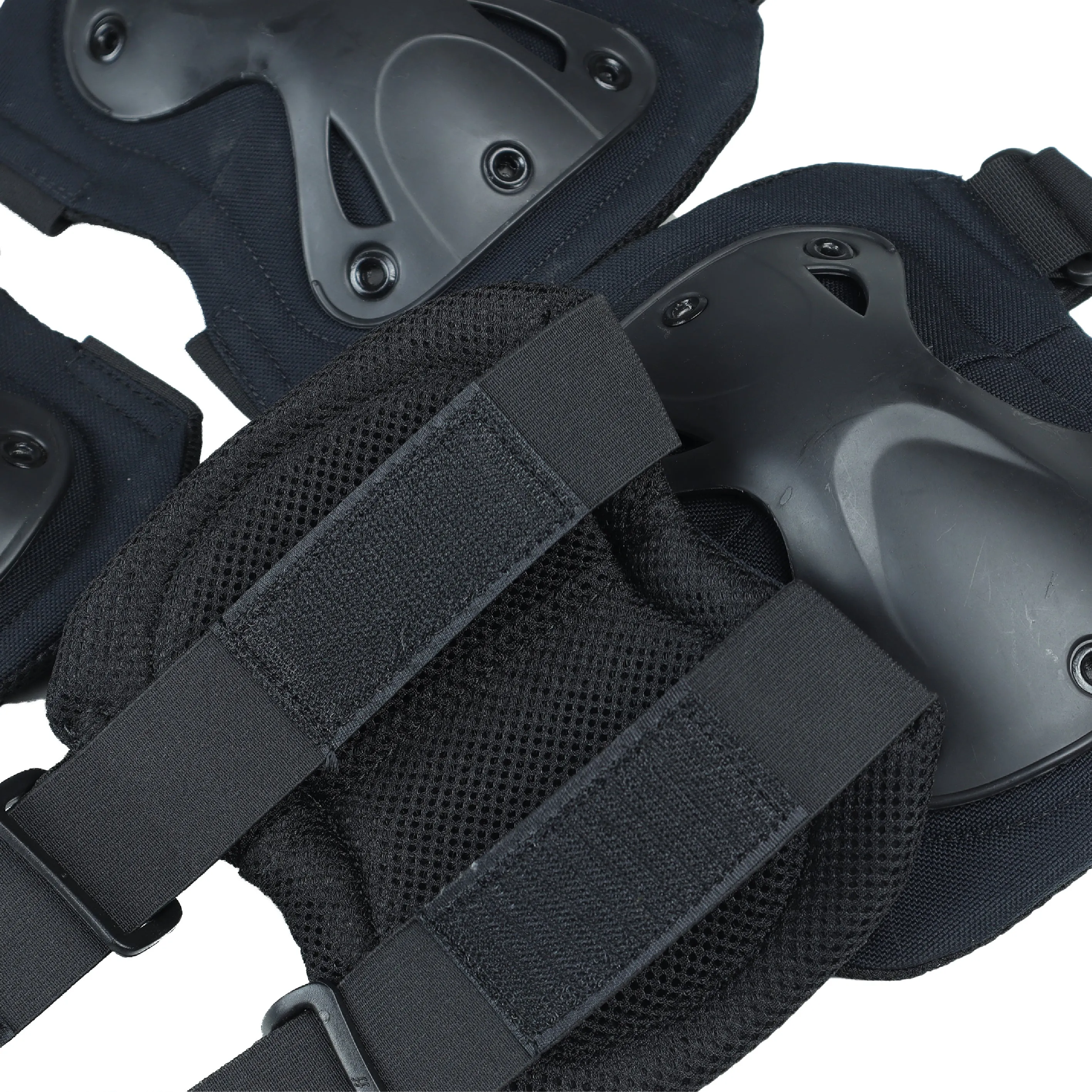 Set of 4 Tactical Knee and Elbow Pads - Black