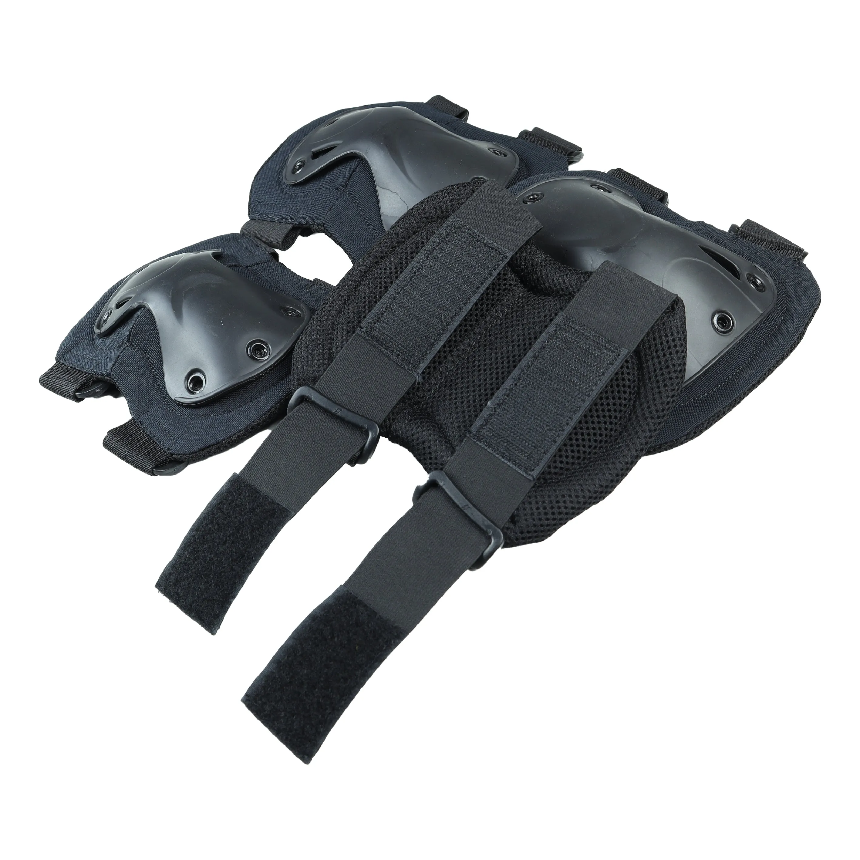 Set of 4 Tactical Knee and Elbow Pads - Black