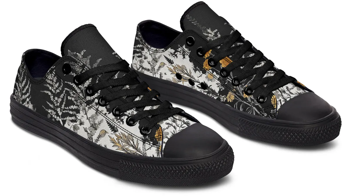 Shadow Ferns Low Tops - Classic Premium Canvas Shoes with Comfortable and Durable Soles