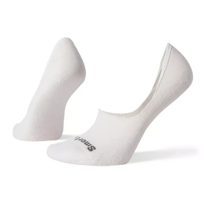 Smartwool Cush Hide and Seek No Show Sock - White