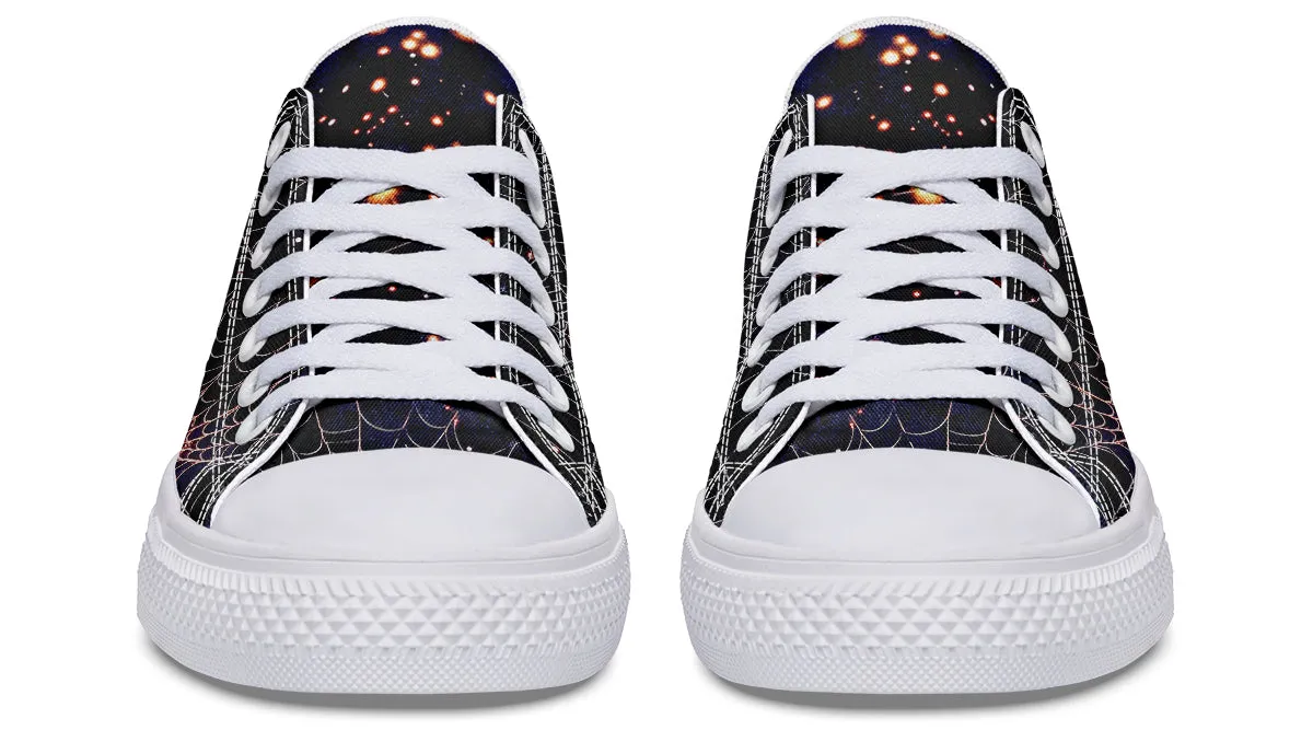 Spiderweb Low Tops - Classic Premium Canvas Shoes with Comfortable and Durable Soles