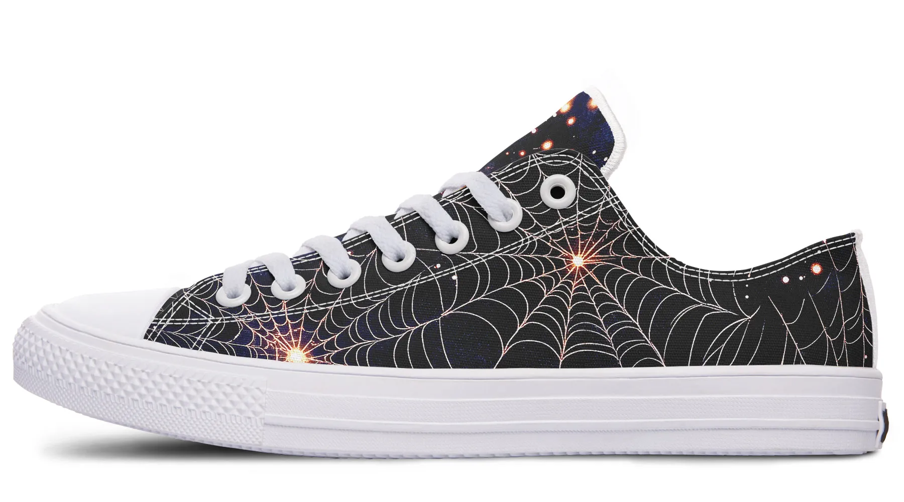 Spiderweb Low Tops - Classic Premium Canvas Shoes with Comfortable and Durable Soles