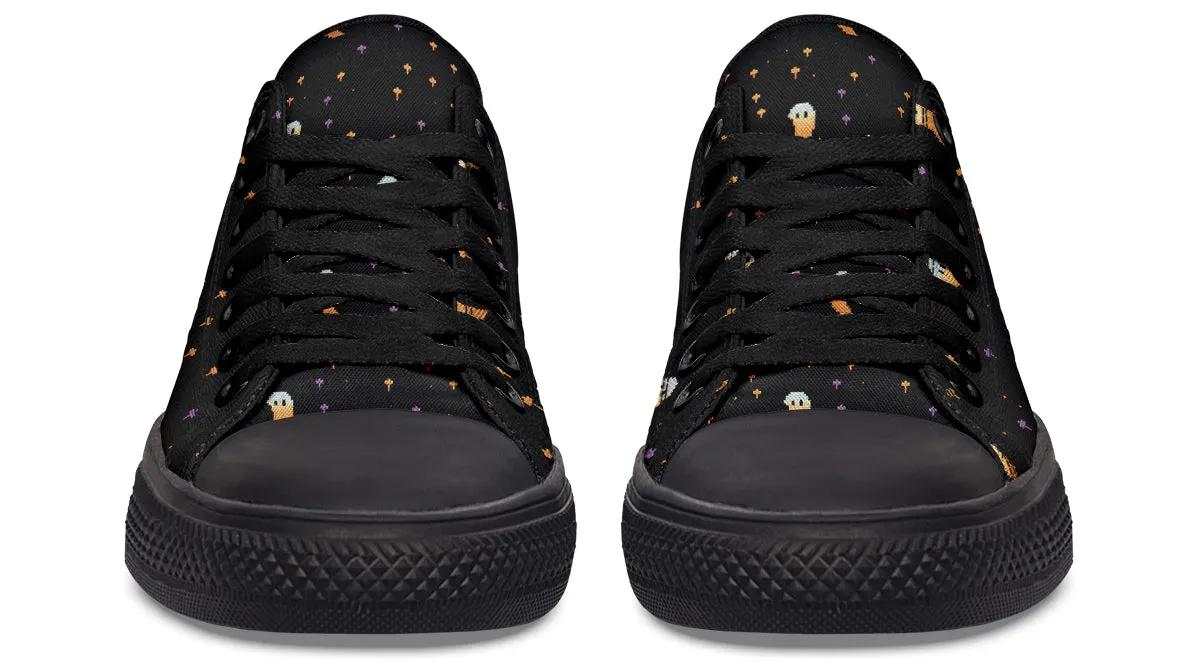 Spooky Soirée Low Tops - Classic Premium Canvas Shoes with Comfortable and Durable Soles