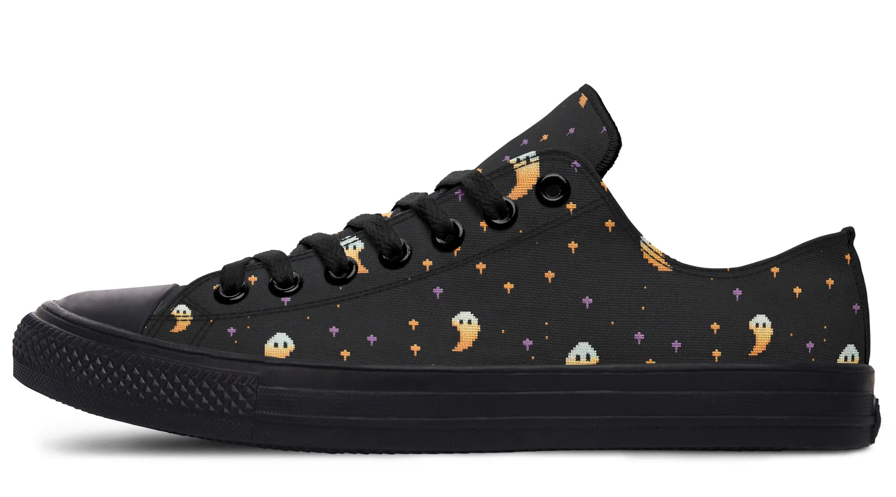 Spooky Soirée Low Tops - Classic Premium Canvas Shoes with Comfortable and Durable Soles