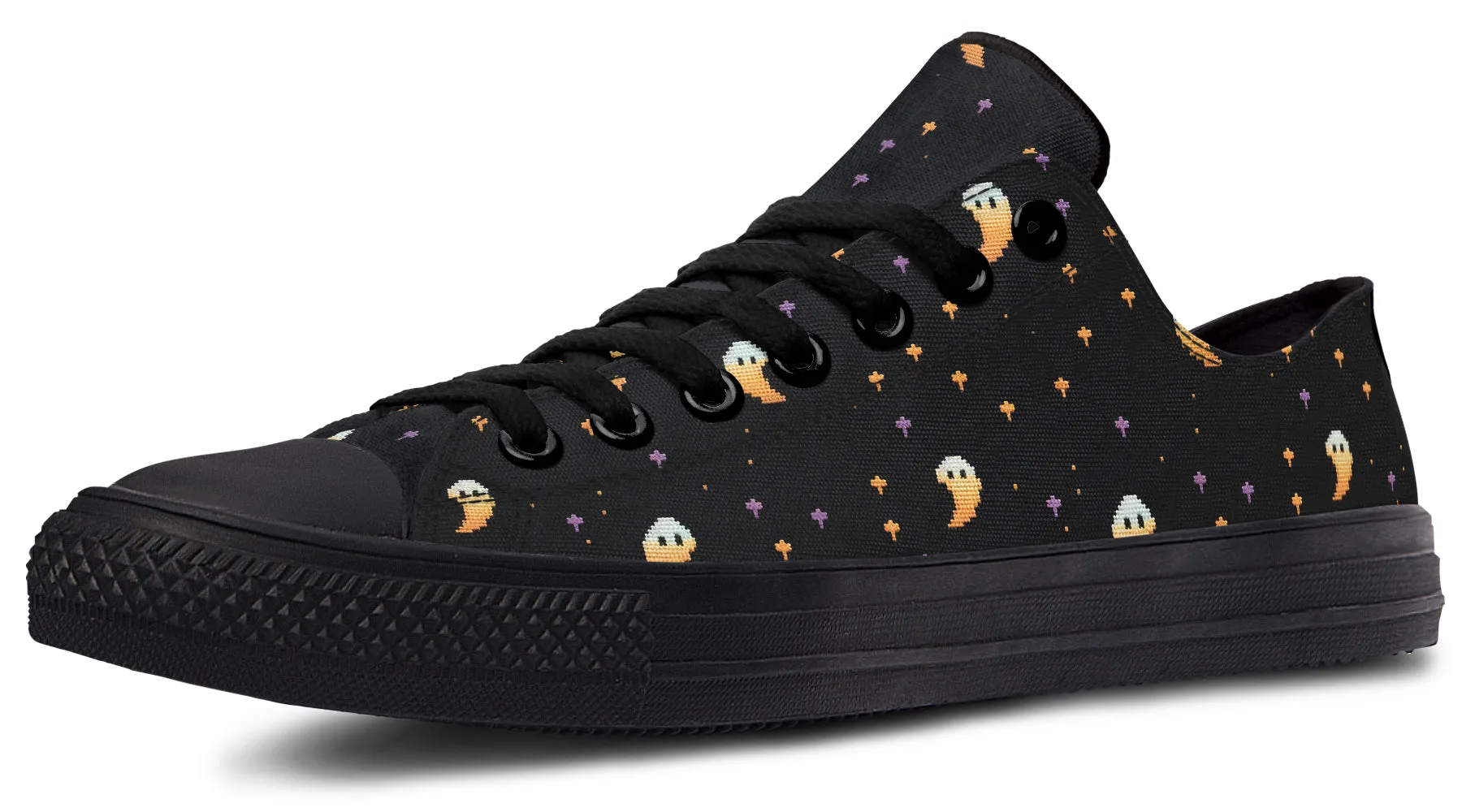 Spooky Soirée Low Tops - Classic Premium Canvas Shoes with Comfortable and Durable Soles