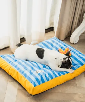 Stripes Flat Dog Bed