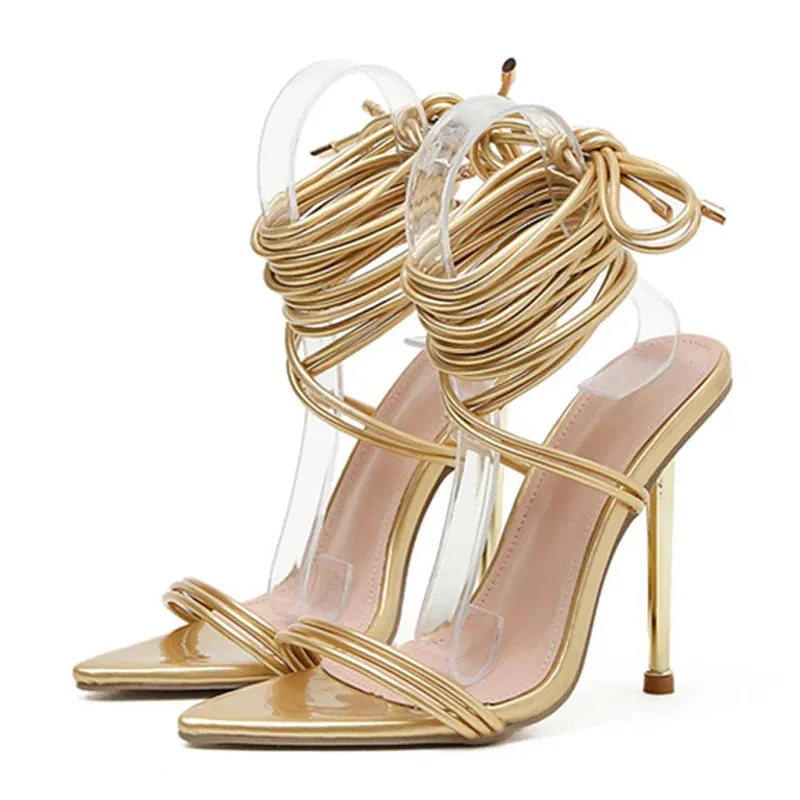 Summer 12CM Gladiator Heels Sandals For Women