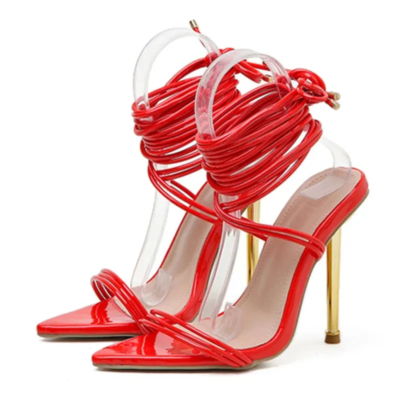 Summer 12CM Gladiator Heels Sandals For Women