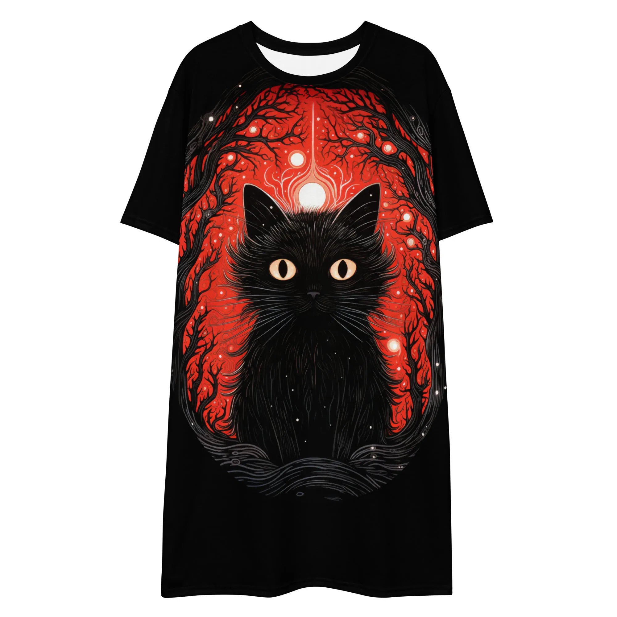 The All-Seeing Tee Dress - Gothic Style Halloween Witchy Alt Unisex T-shirt Dark Academia Pagan Grunge