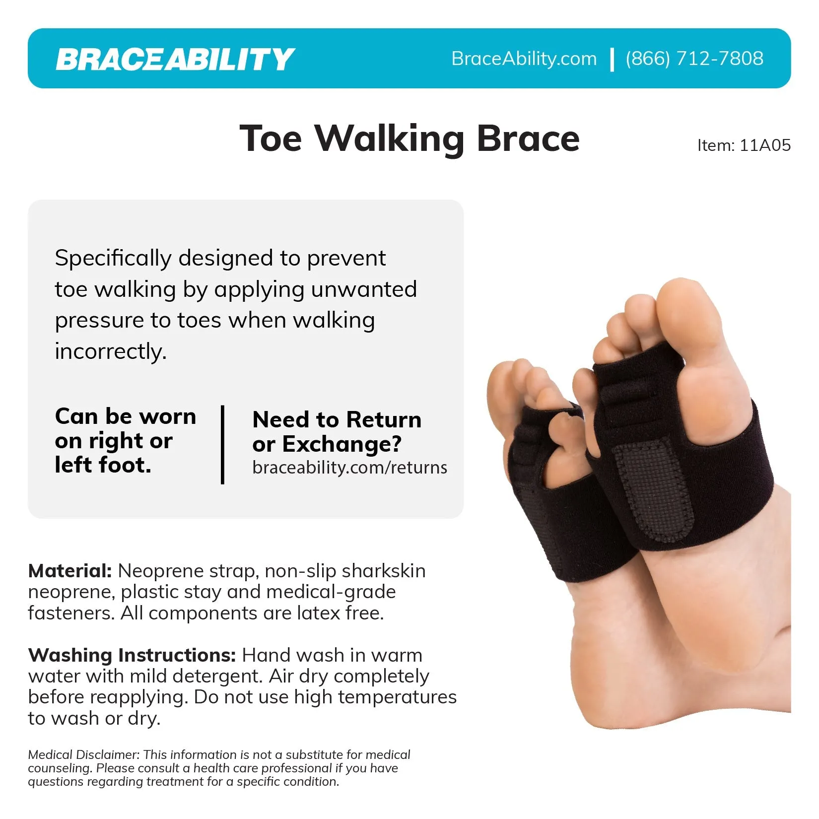 Toe Walking Brace | Pediatric Tip-Toe Correction Splint