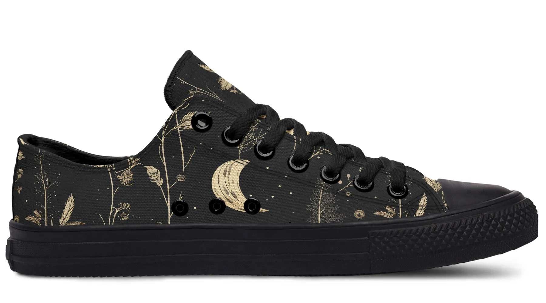 Twilight Garden Low Tops - Classic Premium Canvas Shoes with Comfortable and Durable Soles