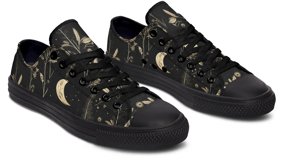 Twilight Garden Low Tops - Classic Premium Canvas Shoes with Comfortable and Durable Soles