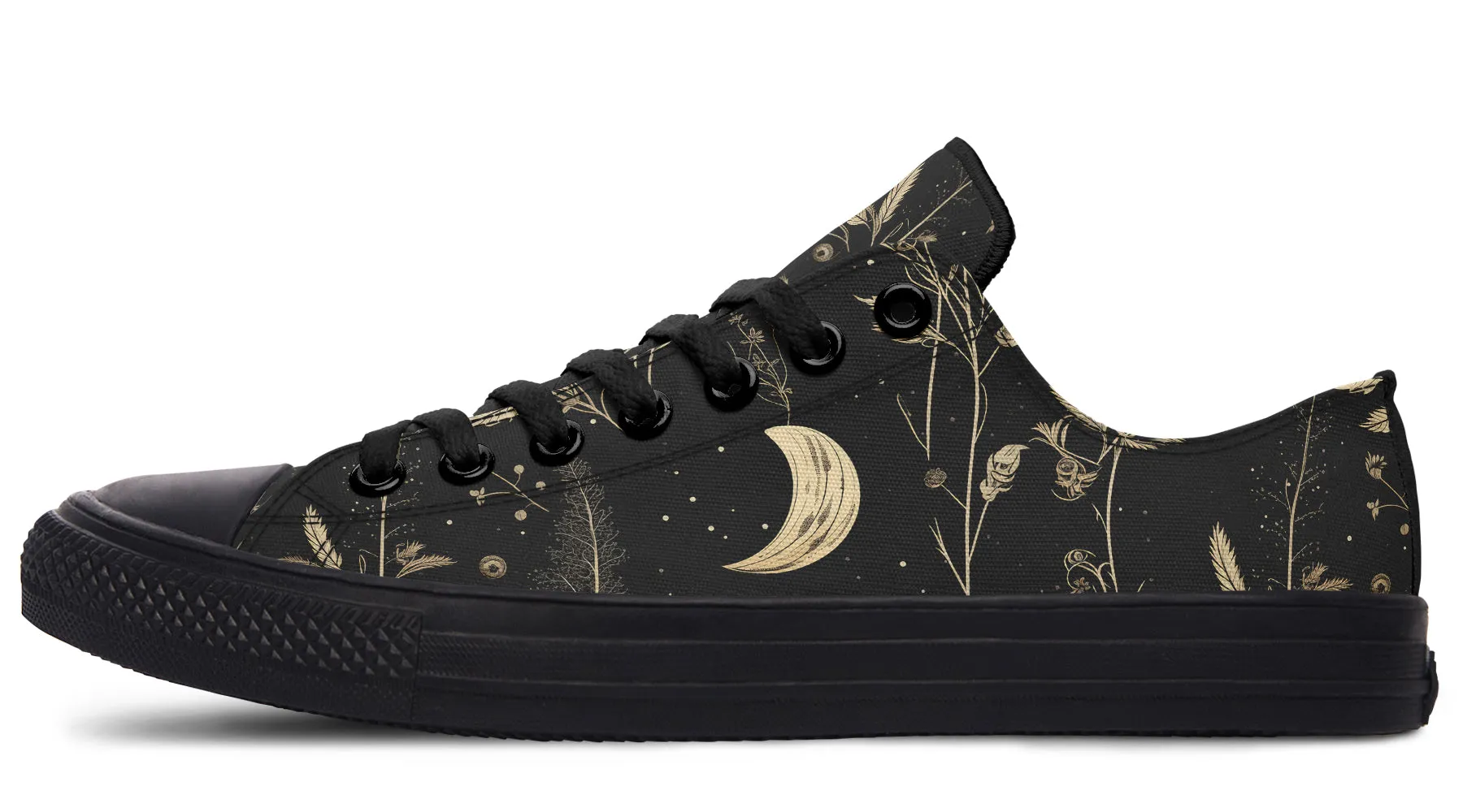 Twilight Garden Low Tops - Classic Premium Canvas Shoes with Comfortable and Durable Soles