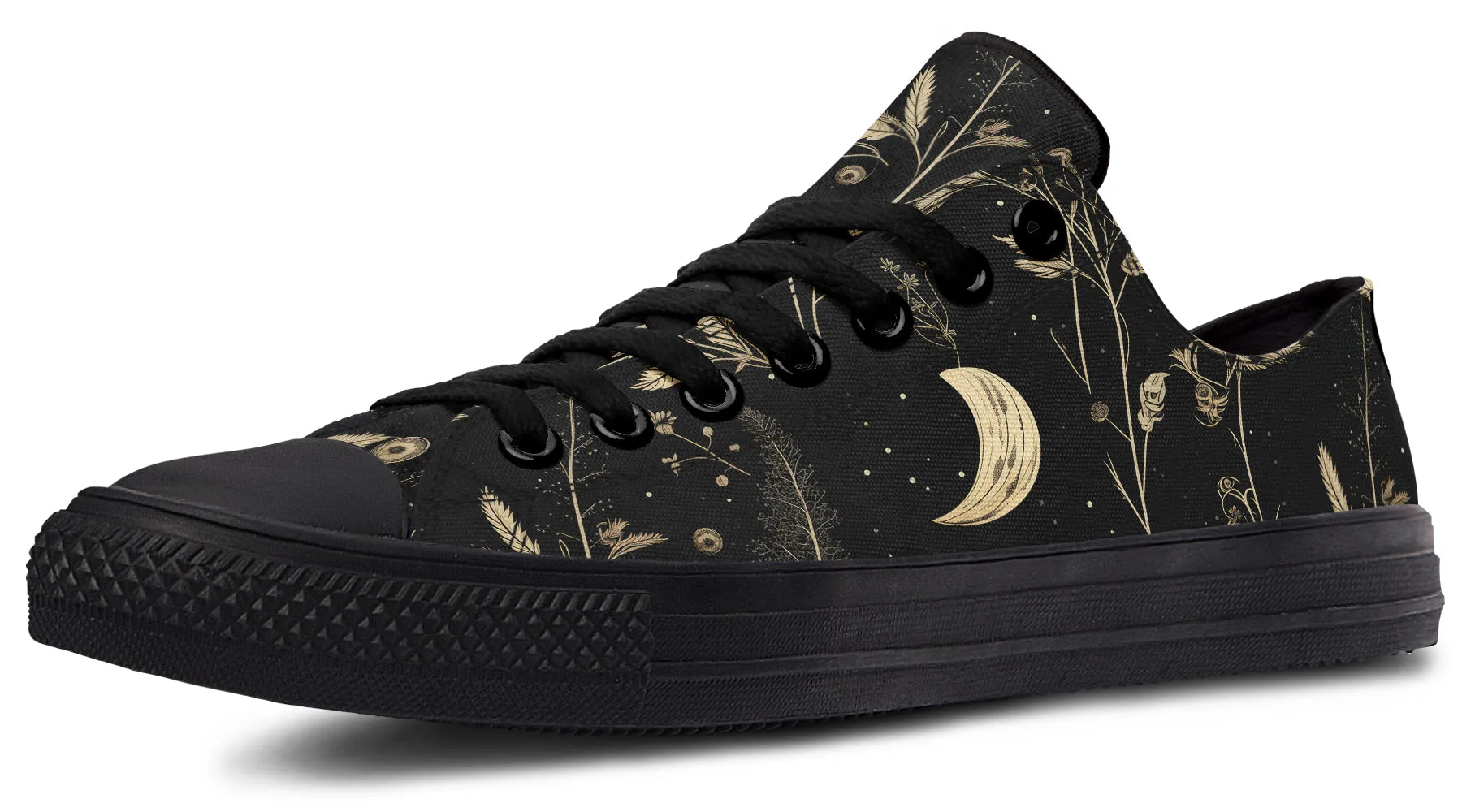 Twilight Garden Low Tops - Classic Premium Canvas Shoes with Comfortable and Durable Soles