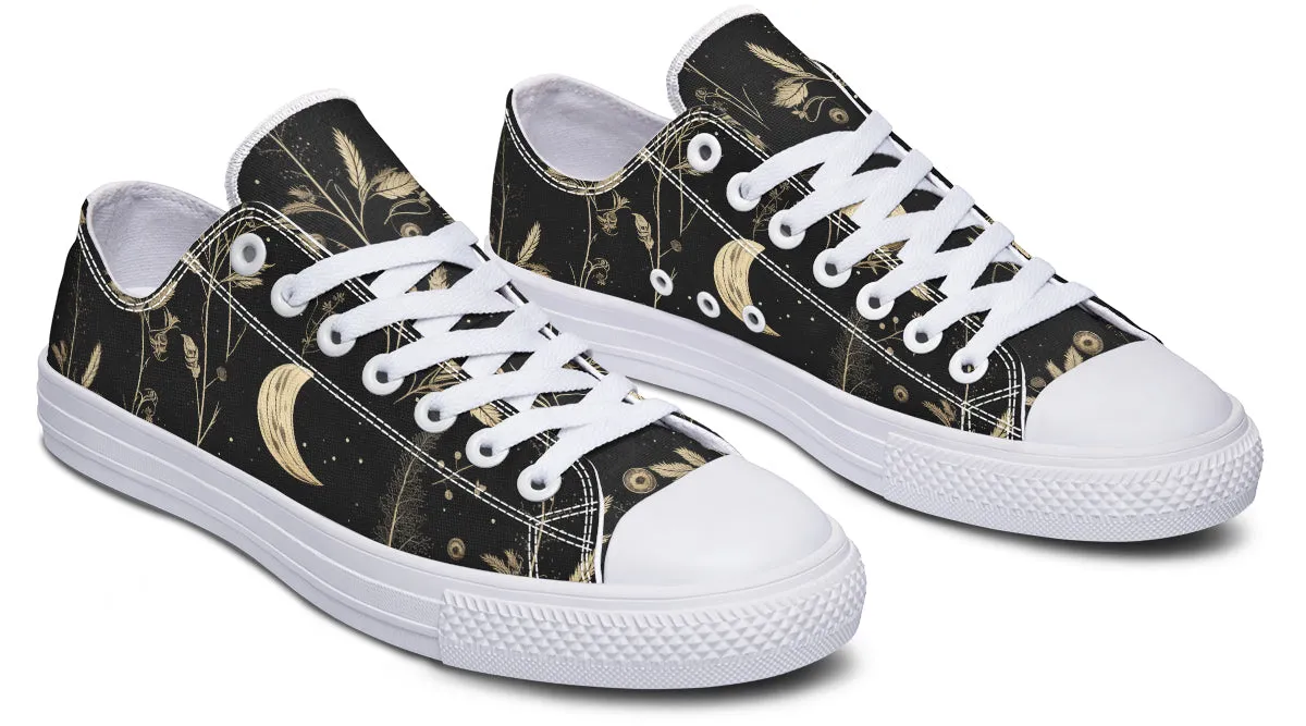 Twilight Garden Low Tops - Classic Premium Canvas Shoes with Comfortable and Durable Soles