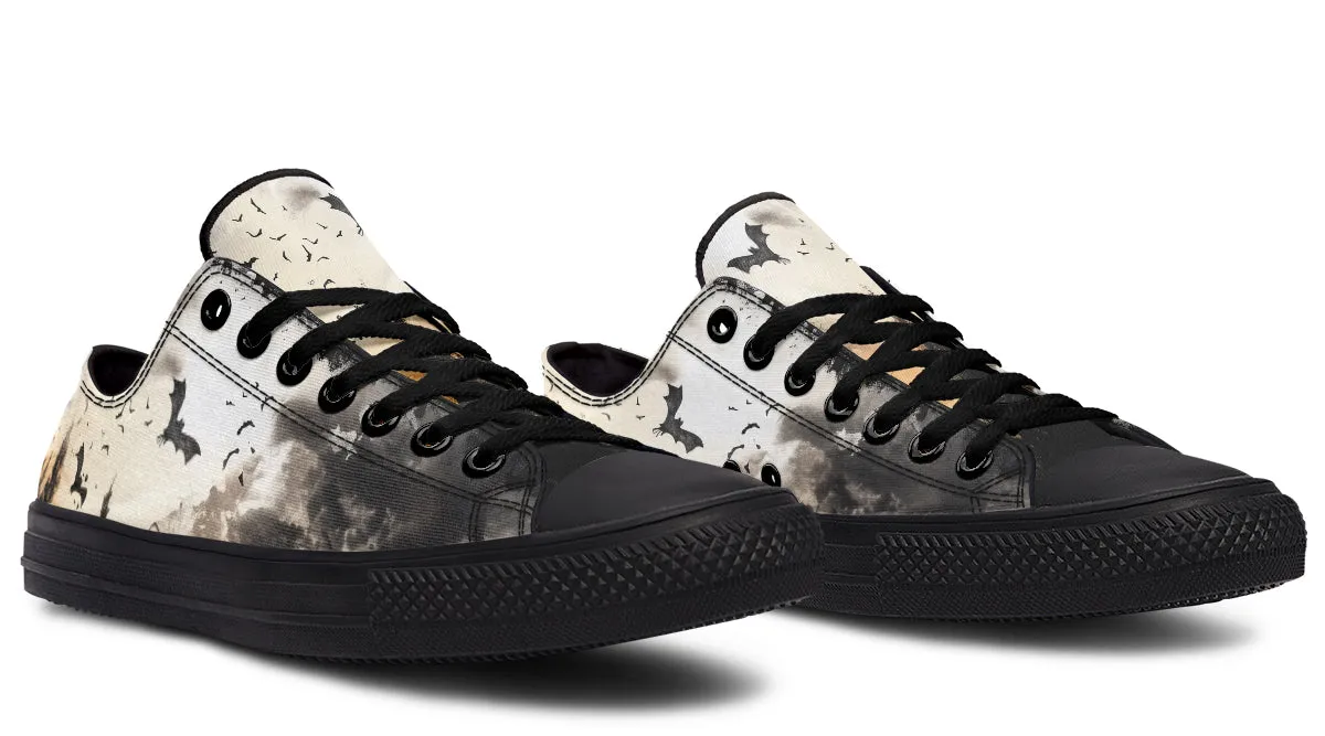 Vampire Mansion Low Tops - Classic Premium Canvas Shoes with Comfortable and Durable Soles