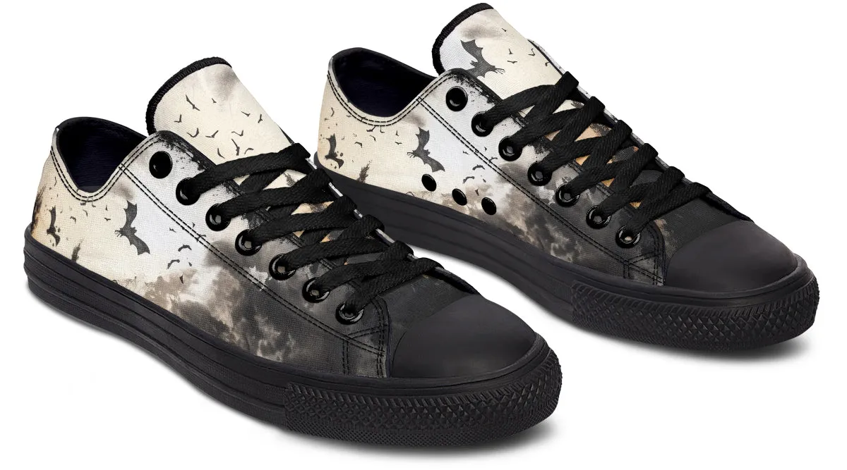 Vampire Mansion Low Tops - Classic Premium Canvas Shoes with Comfortable and Durable Soles